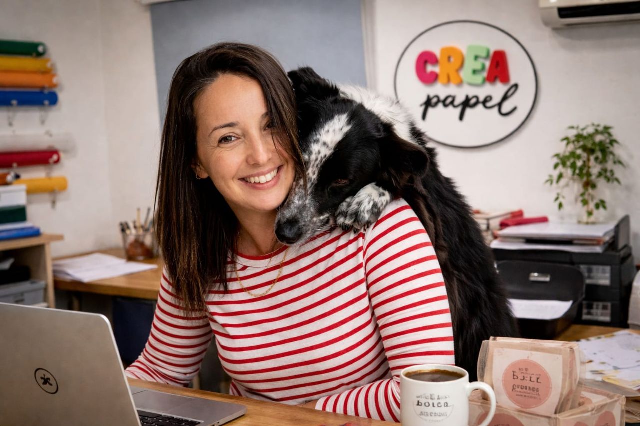 Patricia, fundadora de Crea Papel